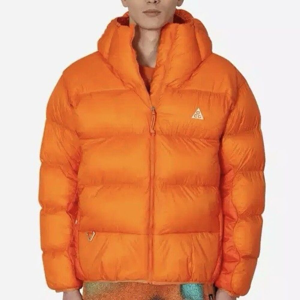 Nike ACG Therma-FIT ADV Men’s Size XL Lunar Lake Orange Full-Zip Puffer Jacket